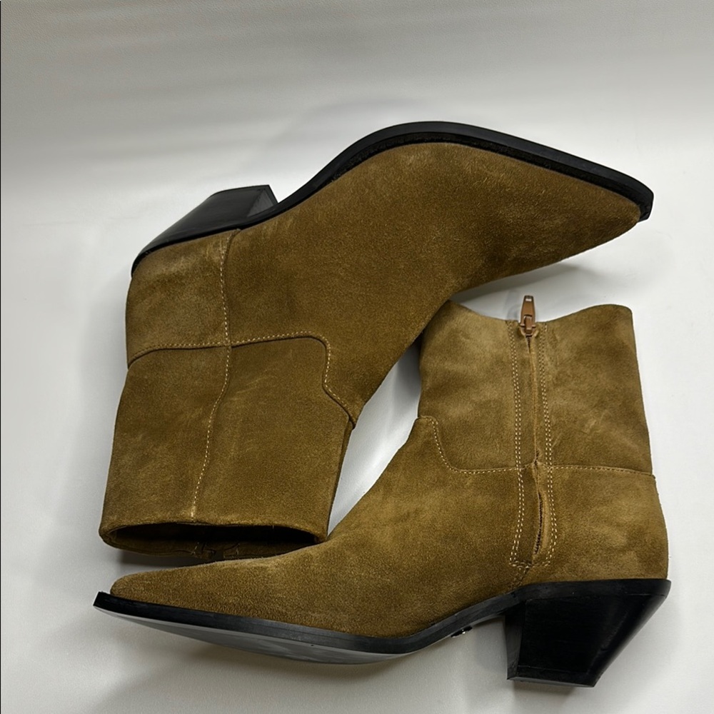 Brown Suede Ankle Boots - Picture 4 of 7
